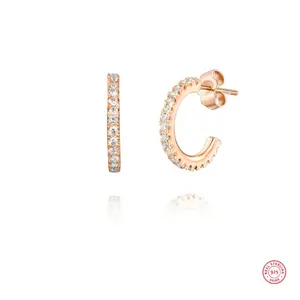 Loftily Jewelry Fashion Earrings Charm Cuff Rose Gold Jewellery Earring Diamond Earrings