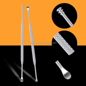 Limpiador de oreja quirúrgico de acero inoxidable, 4,7 pulgadas, eliminador de cera de oreja, cureta para uso diario - Product Image 3