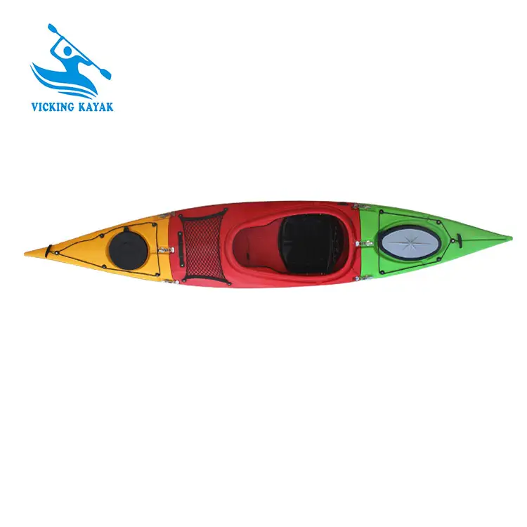 Kayak da turismo diviso kayak separato con 3 parti per colore diverso, Kayak pieghevole pieghevole con singolo