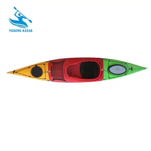 Chia Touring Kayak Riêng Biệt Kayak Với 3 Phần Cho Màu Sắc Khác Nhau, Gấp Ráp Kayak Với Duy Nhất