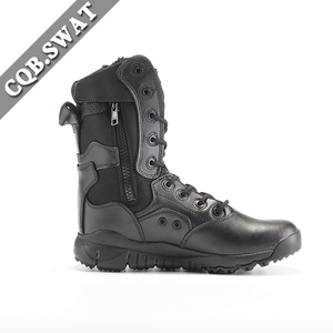 <span class=keywords><strong>Botas</strong></span> de Combate Tácticas de Verano para Hombre CQB.SWAT, de Alta Resistencia con Cierre, Malla Reforzada, Plantilla de EVA y Suela de Goma, Color Negro - Product Image 4