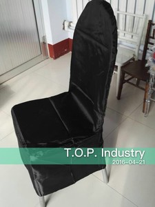 <strong>BLACK</strong> FITTED <strong>CHAIR</strong> <strong>COVER</strong> - Product Image 3