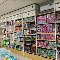 Support d'affichage populaire en bois et en métal Daiso, présentoir Miniso, étagère de magasin