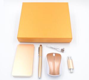 Bộ Quà Tặng Giáng Sinh Sang Trọng 4 Trong 1, Bộ Quà Tặng Công Ty Khuyến Mãi 2018 Với Chuột Ổ Đĩa Flash <span class=keywords><strong>USB</strong></span> OTG Của Ngân Hàng Điện - Product Image 4