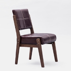 Top Qualité Vente Chaude moderne en cuir à haut dossier <span class=keywords><strong>Toona</strong></span> à manger en bois chaise - Product Image 2