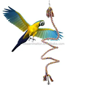 Belle 3d pvc dessin animé oiseau volant modèle pour enfants en plastique de résine de musique de qualité supérieure jouet oiseau