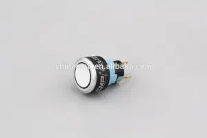 22mm Led Button Switch 22mm Power Light Push Button Switch With Ring LED Illuminated