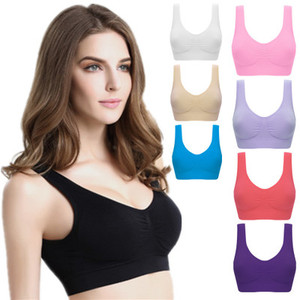 Regolabile delle donne di Sport A doppio strato Senza Soluzione di Continuità Anello Sport di Yoga del <span class=keywords><strong>Reggiseno</strong></span> Senza Fili - Product Image 1