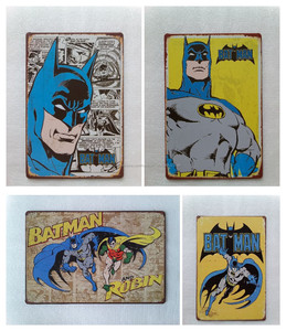 Popular Regalo <span class=keywords><strong>de</strong></span> <span class=keywords><strong>Los</strong></span> Cómics <span class=keywords><strong>de</strong></span> Superhéroes Comics Batman Bat Man Retro Cartel <span class=keywords><strong>de</strong></span> Chapa Decoración <span class=keywords><strong>Cueva</strong></span> Del Hombre - Product Image 1