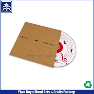 Jaquettes de <span class=keywords><strong>CD</strong></span> en papier kraft 1 paquet de disques emballage durable et produit d'impression pour le stockage des disques - Product Image 6