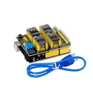 Keyestudio CNC kit para arduino CNC escudo V3 + R3 + 4pcs DRV8825 conductor/GRBL compatible