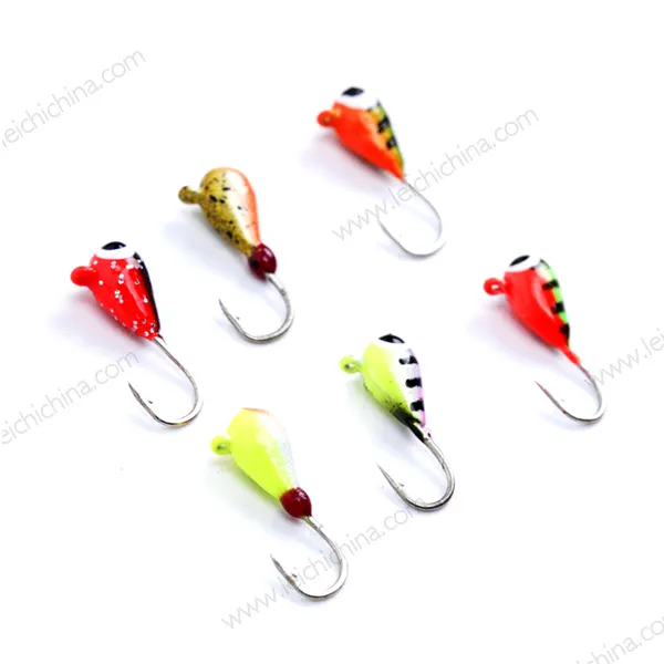 Wholesale rain drop ice fishing tungsten ice jig