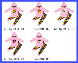 Color rosa impresión personalizada <span class=keywords><strong>niñas</strong></span> encapuchados <span class=keywords><strong>ropa</strong></span> Set algodón de manga larga <span class=keywords><strong>ropa</strong></span> de niños Sets otoño Boutique <span class=keywords><strong>ropa</strong></span> - Product Image 1