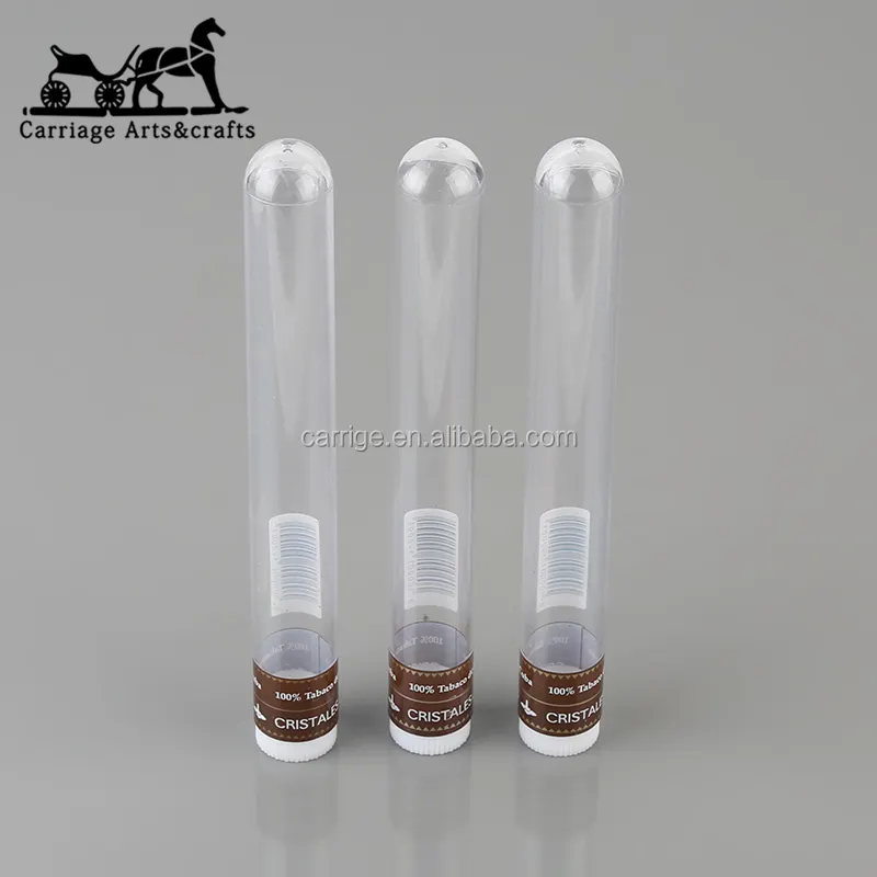 Manufacturer supplier clear plastic cigar tube transparent cigar tube packaging