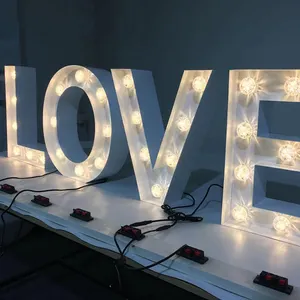 Des lettres d'amour géantes illuminées par Led, un message d'amour géant, pour l'extérieur, 1 pièce