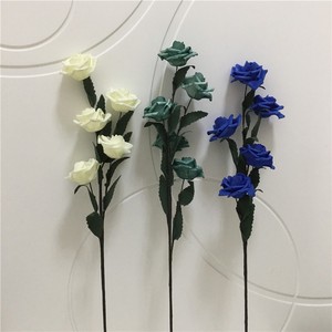 65cm Artificial EVA Foam <strong>Rose</strong> Flowers Single Long Stem <strong>Spray</strong> - Product Image 4