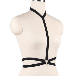 Hot <span class=keywords><strong>pastel</strong></span> <span class=keywords><strong>Goth</strong></span> fetiche collar strappy underbust vinculante arnés sujetador calidad arnés sexy bondage Lencería Top O0058 - Product Image 3