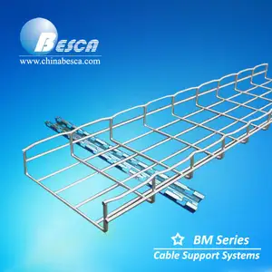 Nema Cable Tray Galvanised Wire Mesh Type Cable Tray With Ceiling Hanger UL CUL CE NEMA IEC