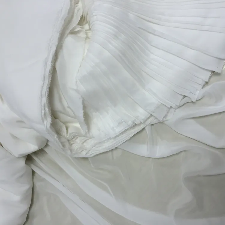 Bufanda de seda pura para pintar, pañuelo blanco liso de gasa, 100%