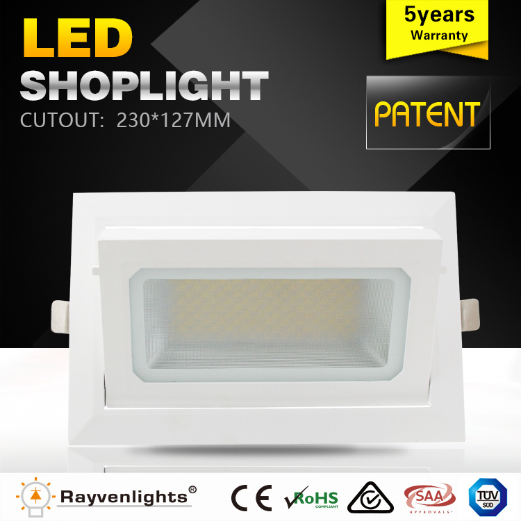 100lm/w CE RoHS SAA C-Tick Samsung smd 60w, прямоугольный Встраиваемый светодиодный потолочный светильник с регулируемой яркостью