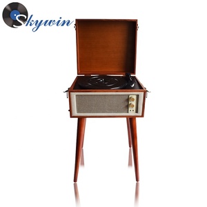 Plateau tournant <span class=keywords><strong>Vintage</strong></span> Portable à 3 vitesses, lecteur d'enregistrement en <span class=keywords><strong>vinyle</strong></span> avec haut-parleurs, personnalisé, 3 vitesses - Product Image 6