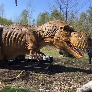 Life Size Robot Amusement Park T-rex Life Size Dinosaur Robot