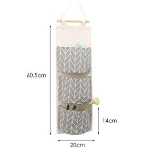 Sacs <span class=keywords><strong>de</strong></span> rangement muraux à 7 poches en coton et lin, pochette imperméable pour porte, organisateur <span class=keywords><strong>mural</strong></span> pour chambre à coucher, <span class=keywords><strong>bureau</strong></span> à domicile - Product Image 3