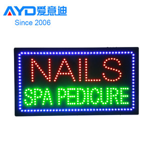 Panneau LED en forme de gâteau, nouveauté, publicité d'intérieur, LED, signe d'ouverture pour ongles, programme de pédicure, Spa, affichage LED, prix de gaz - Product Image 2