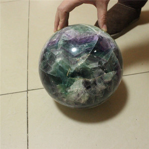200mm Natural Large rainbow Fluorite Stone <strong>Sphere</strong> <strong>Ball</strong> - Product Image 4