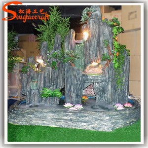 Fontaine d'eau d'intérieur en fibre de verre, livraison gratuite, jardin avec bouddha décoratif pour la maison - Product Image 4