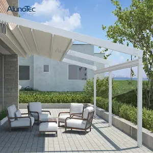 Pare-soleil réglable pour l'extérieur, toit de Pergola en Aluminium, auvent rétractable
