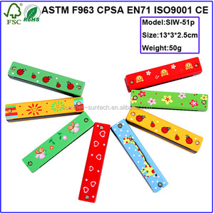 Bằng gỗ 12 Cái Harmonica, Mouth Organ Harmonica Nhạc Đặt Bé Harmonica để bán - Product Image 3