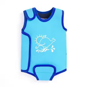 Oem蹒跚学步的孩子游泳衣泳装婴儿氯丁橡胶连体婴儿沐浴包装潜水服