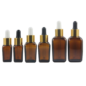 Al por mayor 10 ml 25 ml 50 ml ámbar aceite esencial de frascos con cuentagotas de vidrio - Product Image 1
