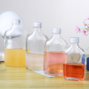 Wholesale Beverage Flat Square Clear Glass 50ml 100ml Juice <strong>Bottle</strong> <strong>200ml</strong> - Product Image 6