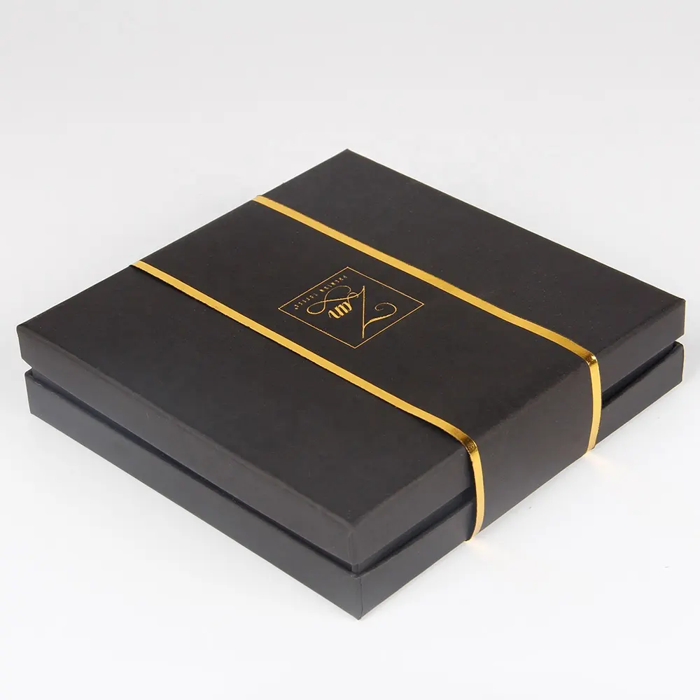 사용자 정의 꽃/보석/보석/맥주 선물 A4 포장 블랙 재활용 종이 상자 패키지 공장 디자인