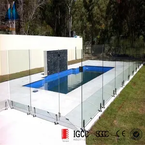 Австралийский стандарт, закаленные стеклянные панели 12 мм для ограждения бассейна