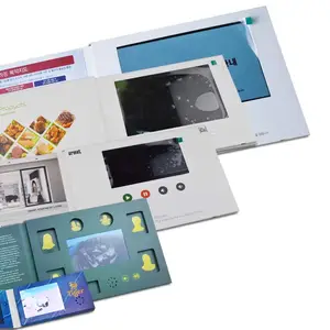 Chinois fournisseur personnalisé Dernière conception LCD 7 pouce vidéo brochure carte