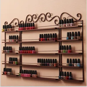 NAILTALK Factory Supplier 5 Layer Mounted Rack Gel Holder Color Nail Polish Wall Display