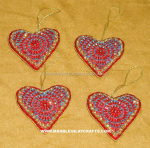 High Quality Fabric Heart Shape Christmas Tree <b>Ornament</b>-All Sizes Available - Product Image 1
