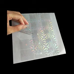 Gökkuşağı şeffaf hologram plastik texas hologram kaplaması hologram sayfası