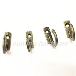 Crochets muraux en métal bronze, petits crochets antiques, crochet mural, boucle incurvée, fermoir à corne, crochet pour <span class=keywords><strong>bois</strong></span> - Product Image 3