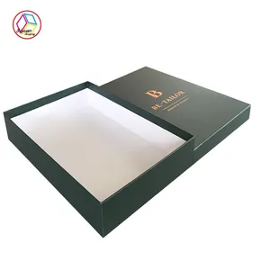 Costume wholesale luxury logo corrugated board magnetic paper clothing packaging for clothes