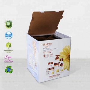 Tiếp Thị Khuyến Mãi Các Tông Bãi Bin Bán Lẻ Hiển Thị Sàn Siêu Thị Sóng <span class=keywords><strong>Pallet</strong></span> Carton Hiển Thị Thùng Cho Bé Quần - Product Image 2