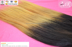 Angelbella péruvienne vierge non transformés de bonne qualité 3 tom couleur Ombre x - Pression tresse cheveux - Product Image 5