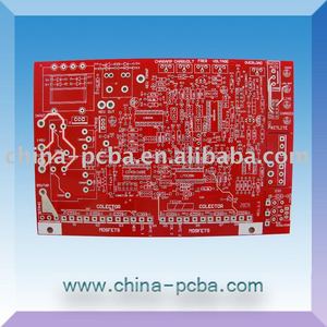 Panneau rigide de pcb de haute qualité, avec red <span class=keywords><strong>soldermask</strong></span>. - Product Image 1