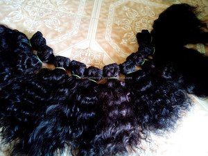 Cheveux humains bruts machine wefted hair chennai tamilnadu - Product Image 4