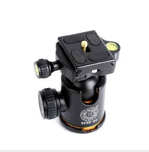 QZSD-02 360 Hoek Panorama Gimbal Statiefkop met Standaard Quick Release Plaat voor Digitale SLR Camera