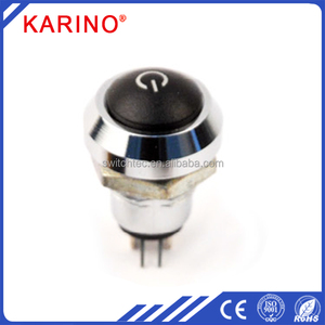 12mm 방수 조명 플라스틱 푸시 버튼 스위치 - Product Image 4