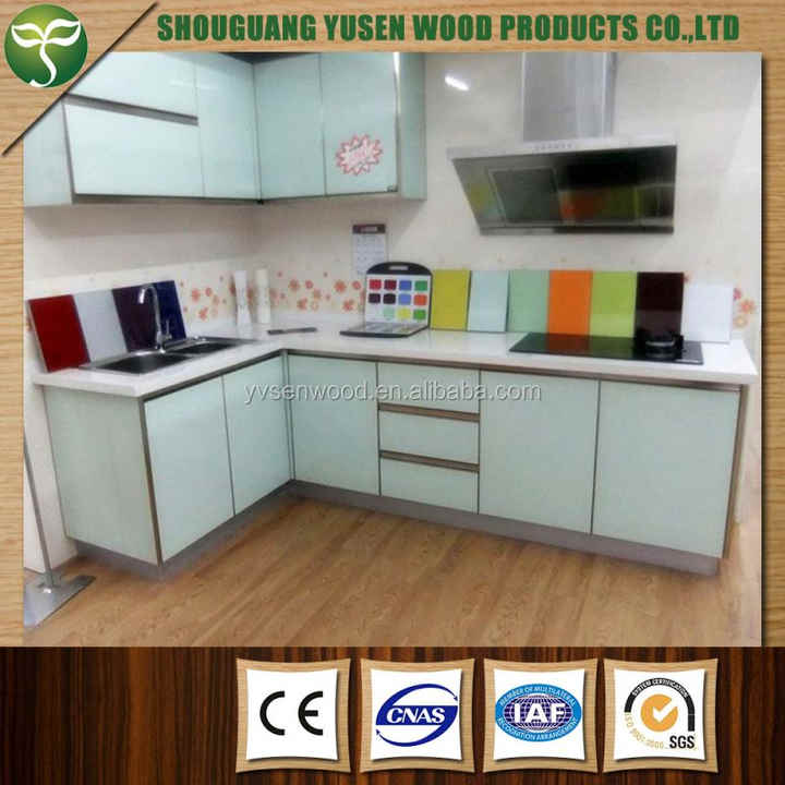 Curated visual reference: Picture Idea: Shop Our Low Price Colored Glass Kitchen Cabinet Set